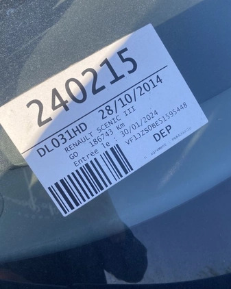 Renault Grand Scenic cena 17900 przebieg: 182147, rok produkcji 2014 z Grabów nad Prosną małe 37